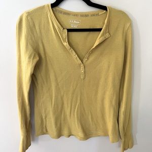 Long sleeve waffle shirt